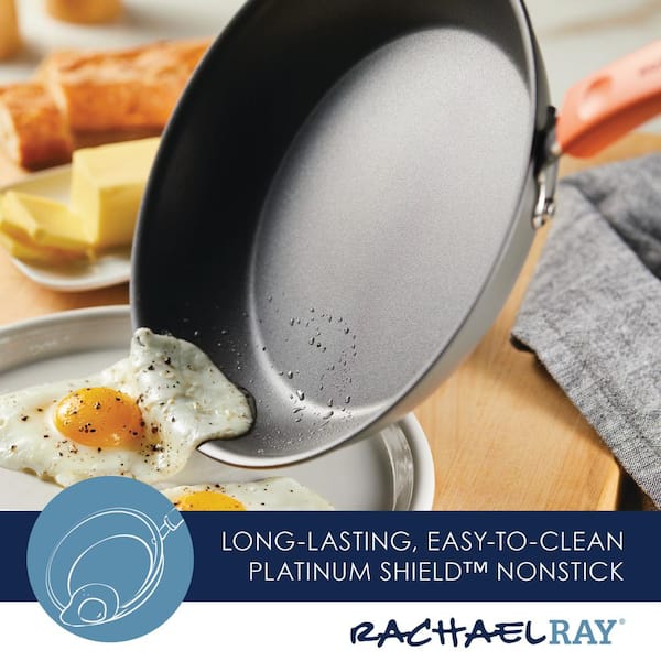 Rachael Ray Cook + Create Nonstick Frying Pan/Skillet, 8.5 Inch, Gray