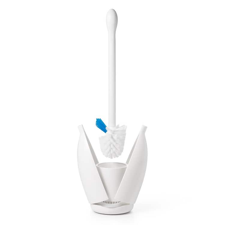 OXO Good Grips Toilet Brush with Rim Cleaner and Holder