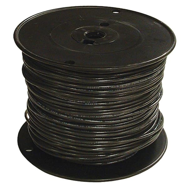 Southwire 1000 ft. 6 Black Stranded CU SIMpull THHN Wire