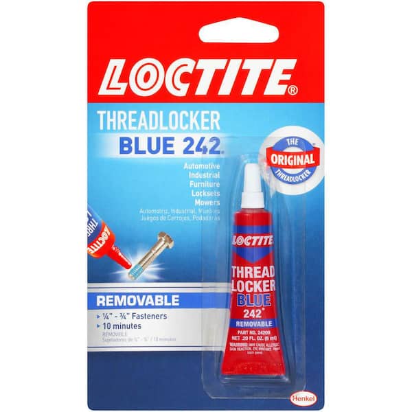 Loctite Threadlocker 242 Blue Removable Nut and Bolt Adhesive 0.20 oz. (each)