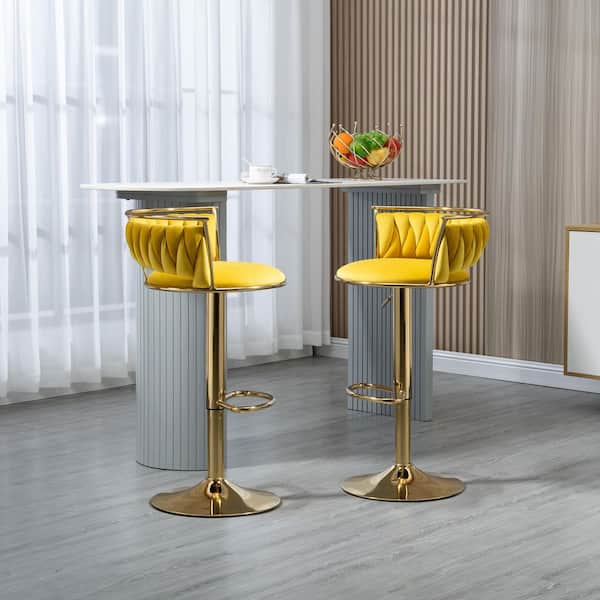 yellow bar stools home depot