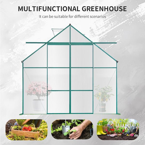 Storhaus 94 in. W x 73 in. D x 89 in. H Double-Door Polycarbonate