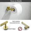 ruiling Wall Mounted Single Arm Toilet Paper Holder in Stainless Steel  Golden ATK-198 - The Home Depot
