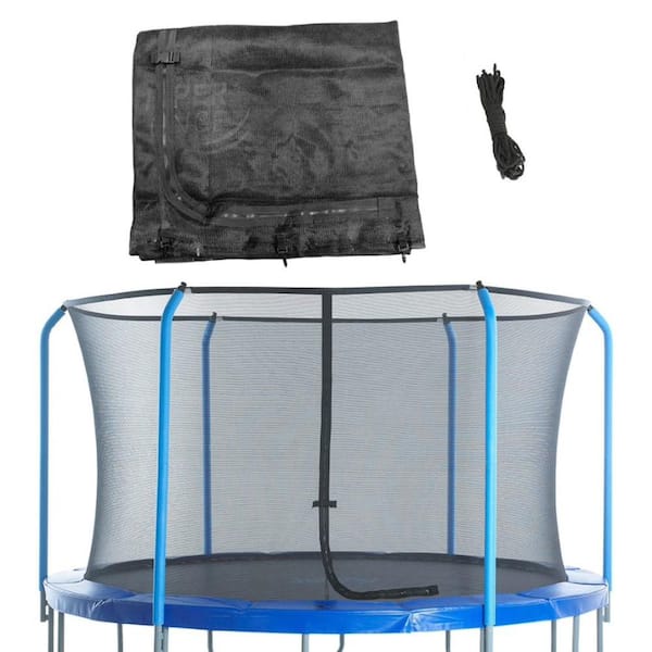 Upper Bounce Machrus Trampoline Replacement Net for 15 ft. Round Frames Using 6 Curved Poles with Top Ring Enclosure System Net Only