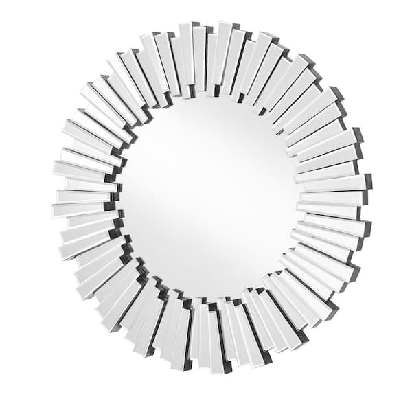 Unbranded Timeless Home 31.5 in. W x 31 in. H x Contemporary Frameless Rectangle Clear Mirror