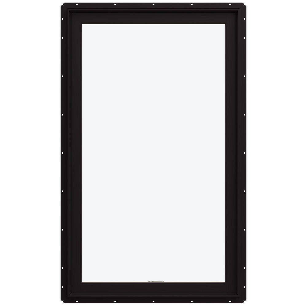 JELD-WEN 36 in. x 60 in. W-5500 Right-Hand Casement Wood Clad Window ...
