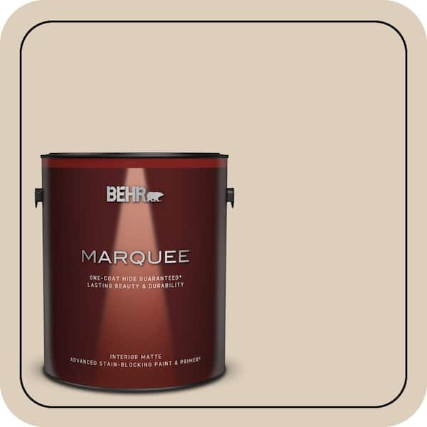 BEHR MARQUEE 1 gal. #MQ3-11 Dainty Lace One-Coat Hide Matte Interior Paint & Primer