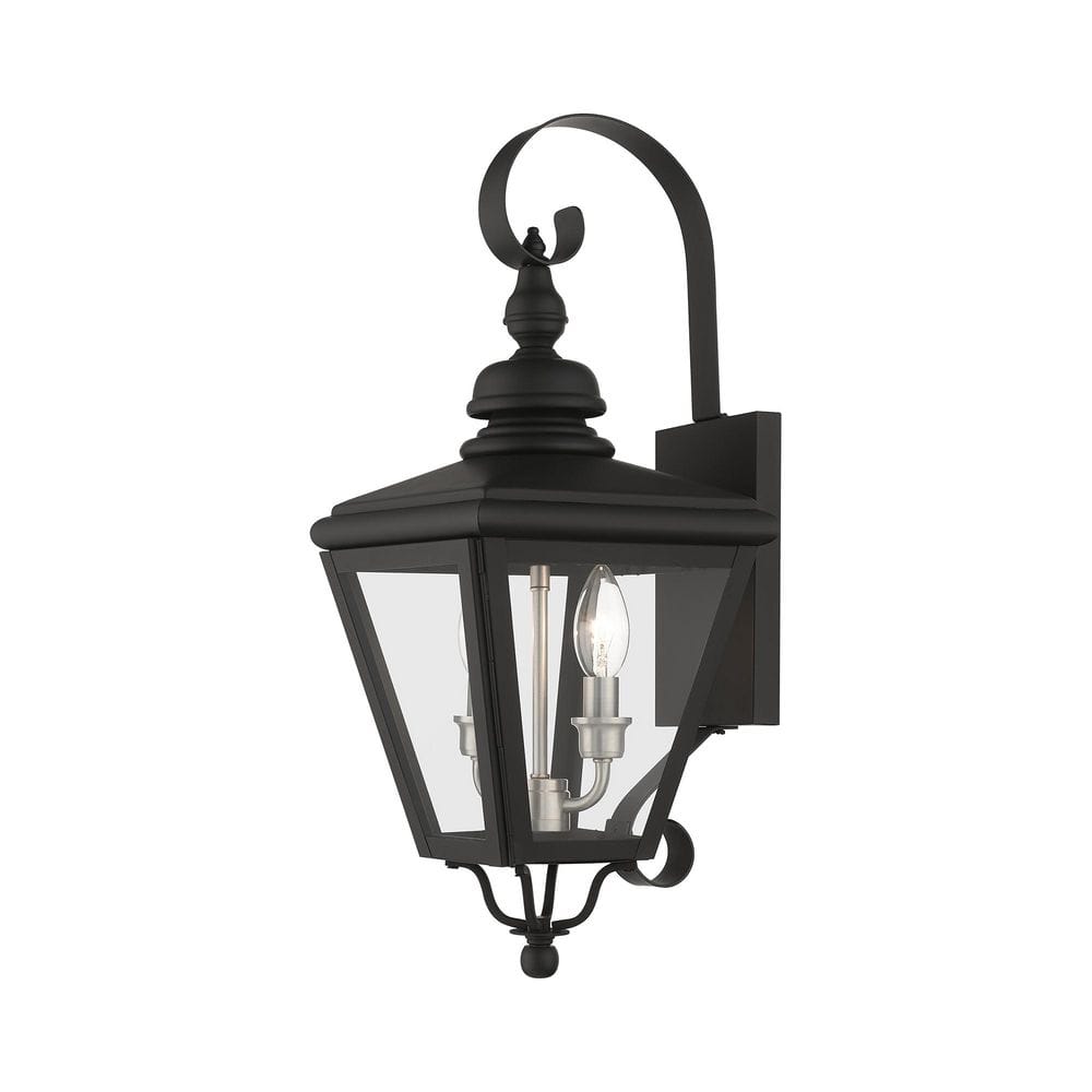Yorktown Black Outdoor Wall Sconce - 8.5 in. Hardwired, with No Bulbs Included price history on PriceWatchPro