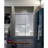 STERLING Standard 59 in. x 65 in. Framed Sliding Shower Door in Silver ...