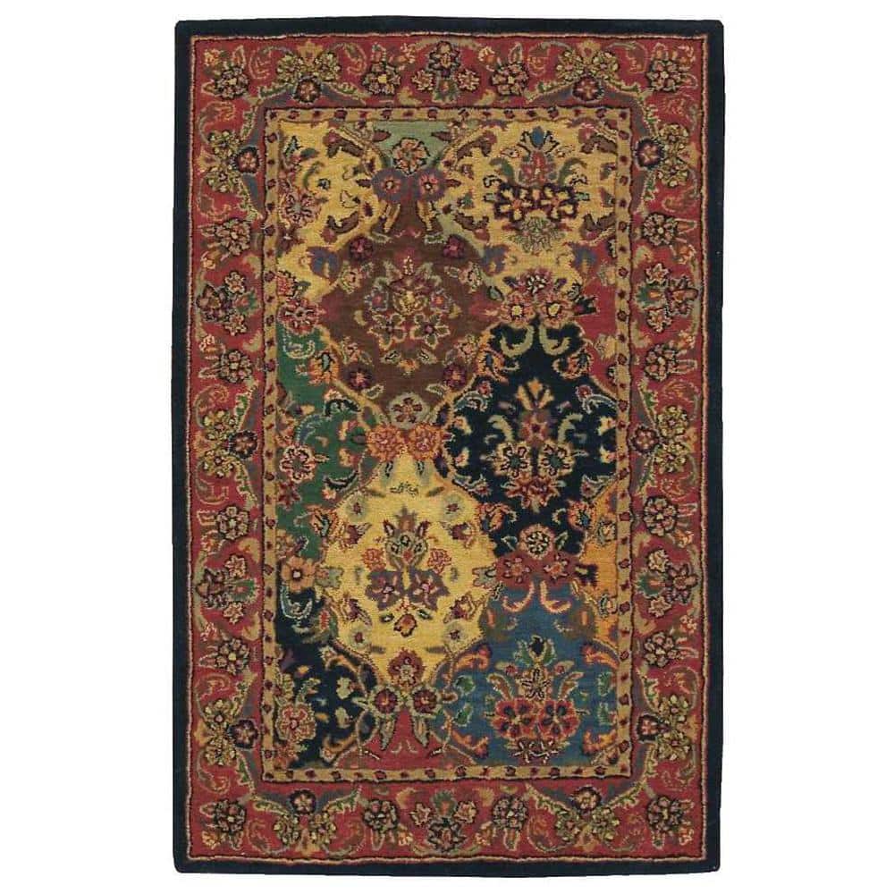 Garnet Lapis Multicolor Hand-Tufted Wool 5' x 8' Area Rug