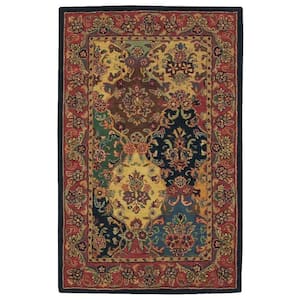 India House Multicolor 5 ft. x 8 ft. Persian Traditional Area Rug