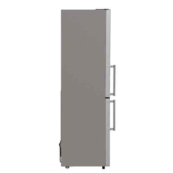 Compact Stainless Steel Bottom Freezer Refrigerator with Smart Features