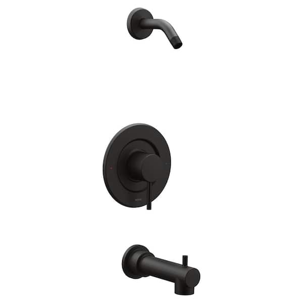 MOEN Align Posi-Temp Single-Handle Tub and Shower Faucet Trim Kit in Matte Black (Valve and Shower Head Not Included)