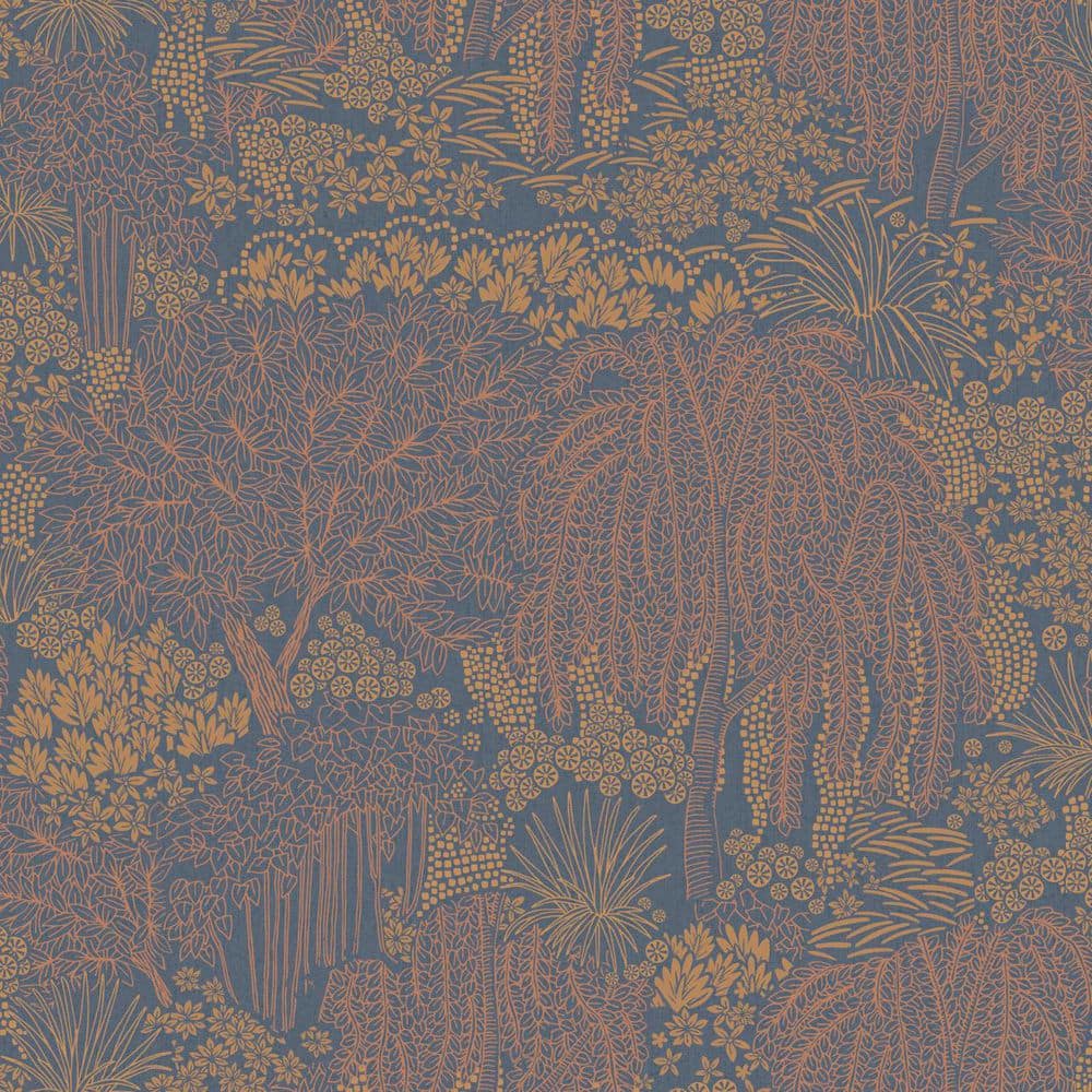 Willow Whisper Dark Blue Wallpaper Sample price history on PriceWatchPro