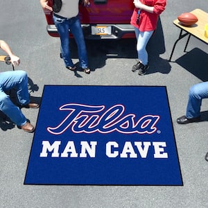 NCAA - University of Tulsa 5 ft. x 6 ft. Man Cave Tailgater Indoor Area Rug