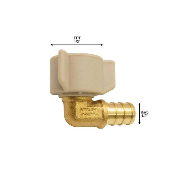1/4 Bore Swivel Elbow Push Fit X 1/4 BSP Female Thread – Pneumatic Fitting, Imperial