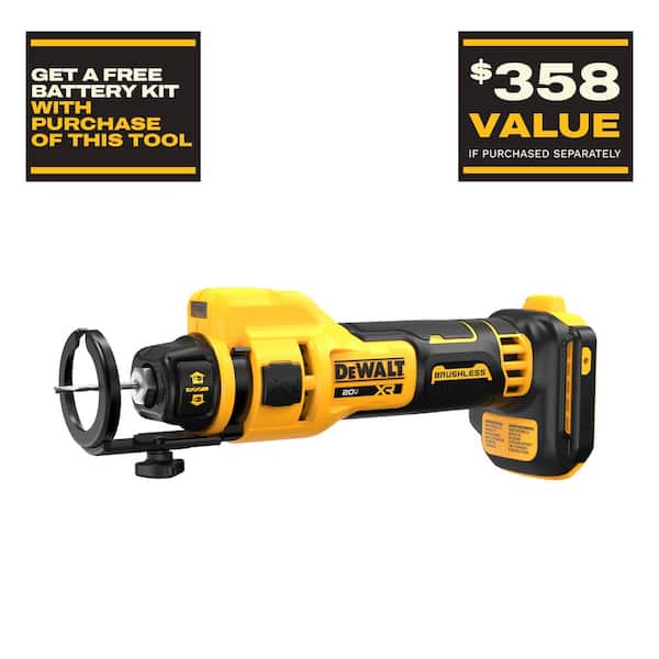 XR 20V Lithium-Ion Cordless Rotary Drywall Cut-Out Tool (Tool Only)