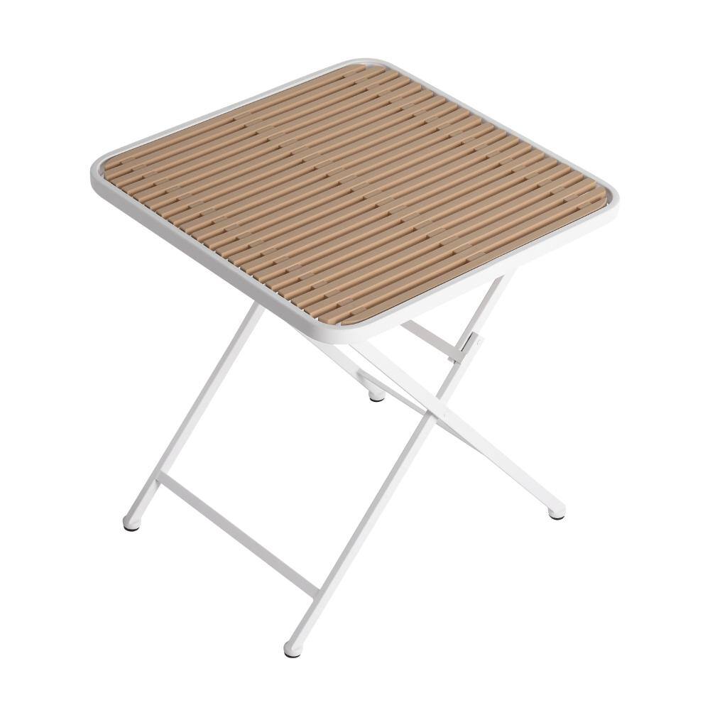 Folding Modern Plastic Outdoor Square Side Table, suitable for Gardens, Terraces, Multi-scenes price history on PriceWatchPro