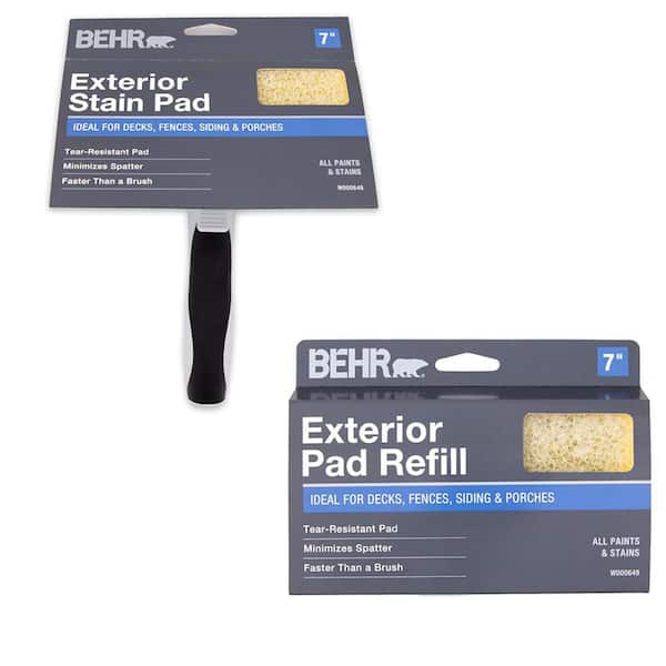 7 in. Exterior Stain Pad Applicator and Pad Refill