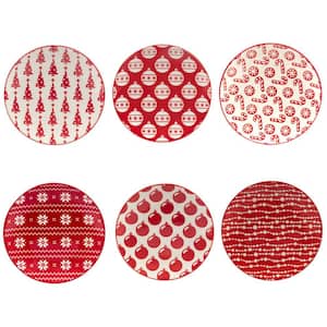 Peppermint Candy Assorted Colors Canape Plate