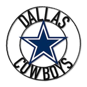 Dallas Cowboys Team Logo 24 in. Wrought Iron Decorative Sign
