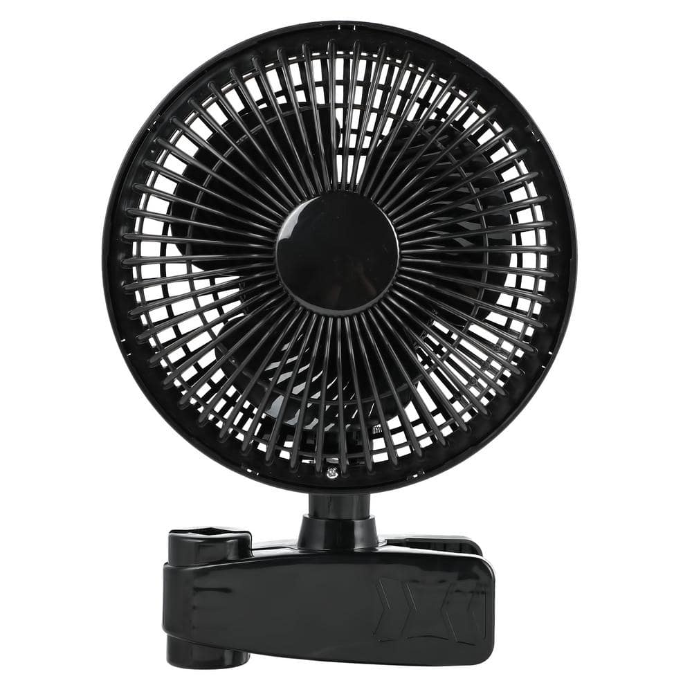 High Quality Motor 6 in. 2 fan speeds Pedestal Fan in Black, Mini Clip-On M