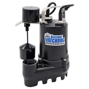 1/2 HP Cast Iron Submersible Sump Pump with Vertical Switch