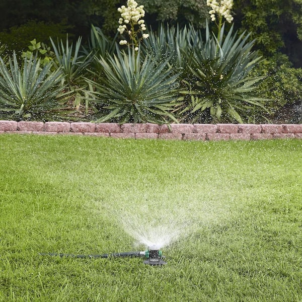 1,225 sq. ft. Metal Square Spray Lawn and Garden Sprinkler