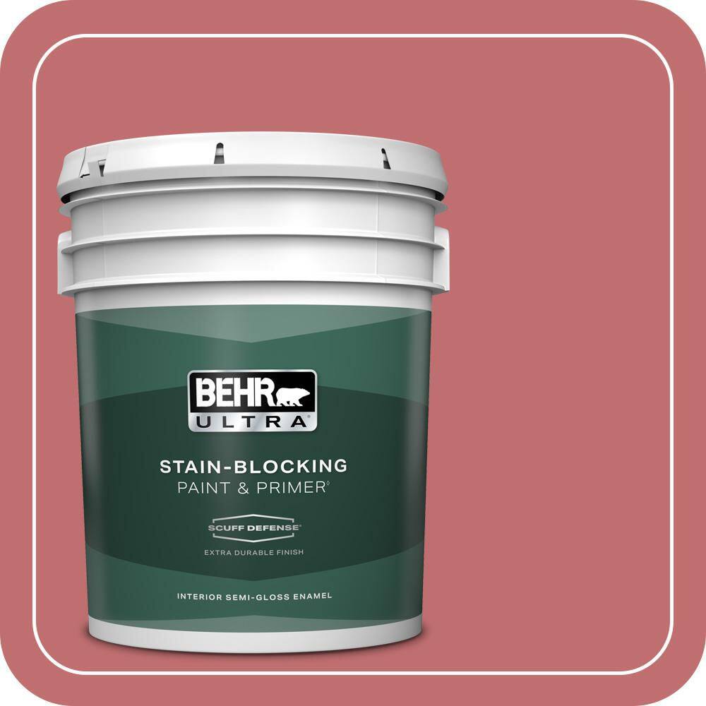 5 gal. Home Decorators Collection #HDC-SP14-8 Art House Pink Extra Durable Semi-Gloss Enamel Interior Paint & Primer price history on PriceWatchPro