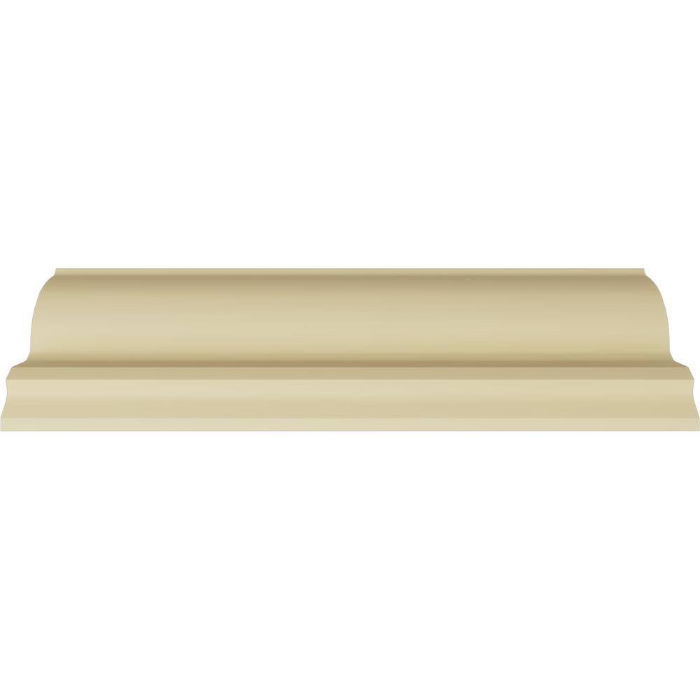 Primed White Polyurethane Egg and Dart Crown Moulding Sample