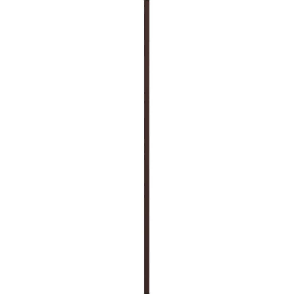 Federal Brown Vinyl Cathedral Top Open Louver Shutters, 14 1/2"W x 24"H