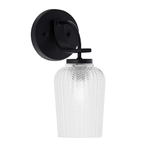 Unbranded Olympia 1-Light Matte Black Wall Sconce