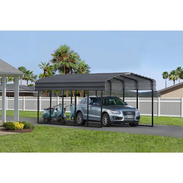 Arrow 12-ft x 24-ft Metal Single Car Garage Building