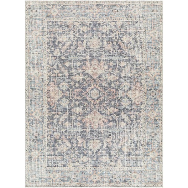 Artistic Weavers Downtown Blue/Gray Medallion 9 ft. x 12 ft. Indoor Area Rug