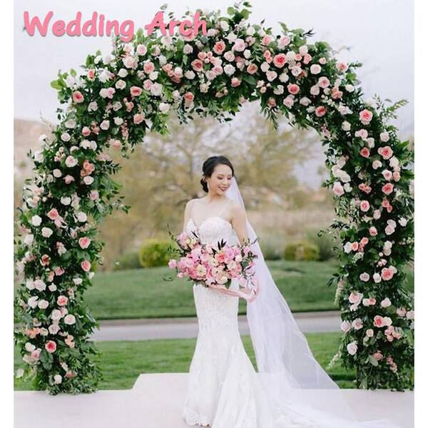 FAWEY TRED INC 92.4 in. x 84 in. Metal Garden Arbor Wedding Arch