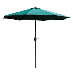 Tristen 9 ft. Aluminum Tilt Patio Umbrella in Dark Green