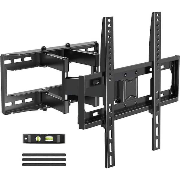Full Motion TV Wall Mount Bracket for 26 in.-65 in. TVs, Dual Swivel Articulating Arm, Max VESA 400X400mm, Up to 88lbs