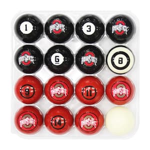 Ohio State Billiard Balls with Numbers