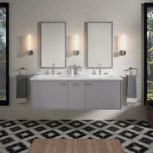 Jute 60 in. W x 22 in. D x 20 in. H Bathroom Vanity Cabinet without Top in Mohair Grey