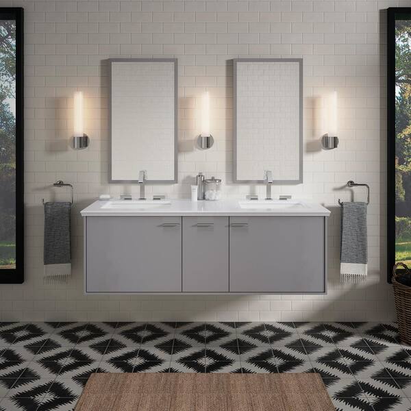 KOHLER Jute 60 in. Bath Vanity Cabinet Only in Mohair Grey