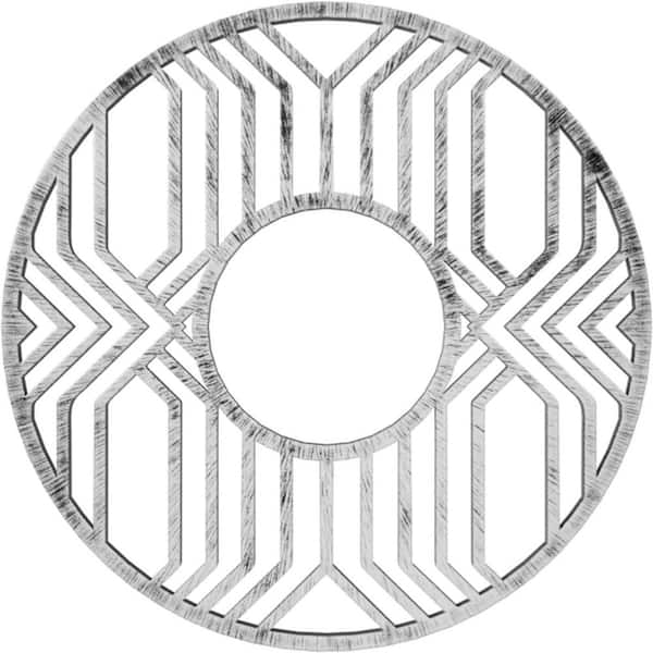 Ekena Millwork 3/4 in. x 22 in. x 22 in. Empire Architectural Grade PVC Pierced Ceiling Medallion