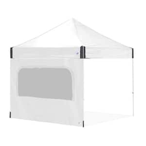 Light Duty Sidewall with Mesh Windows in White, Fits E-Z UP 10 ft. x 10 ft. Straight Leg Shelters (Not Included)