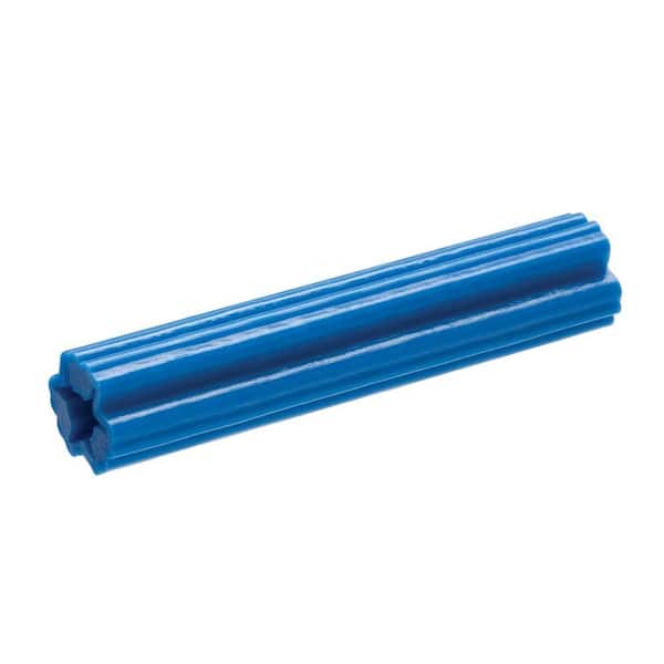 Everbilt #12-1/4 tpi x 1-1/2 in. Blue Plastic Plug