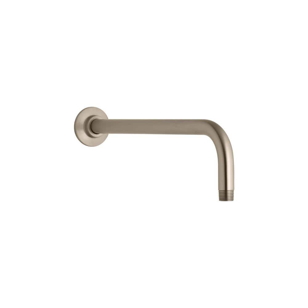 KOHLER 14 in. RightAngle Shower Arm in Brushed Bronze K10124BV The