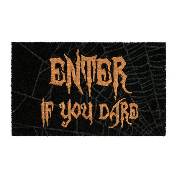 Home Accents Holiday If you Dare 18 in. x 30 in. Coir Door Mat