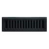 Hampton Bay 2 in. x 10 in. New York Modern Floor Register in Matte Black