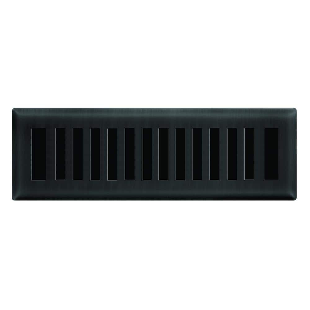 2 in. x 10 in. New York Modern Floor Register in Matte Black price history on PriceWatchPro