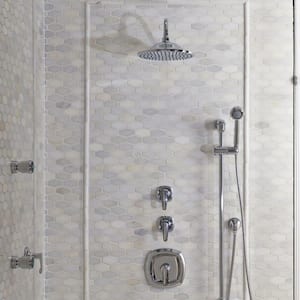 Easy Clean 1-Spray 8 in. Fixed Shower Head in Polished Chrome