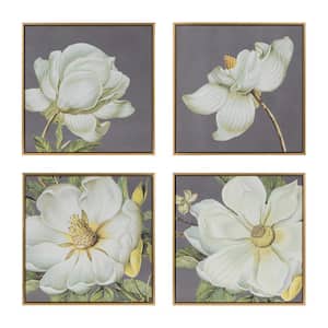4-Piece Ps Gold Framed Botanical Wall Art Print 20 in. W. x 20 in