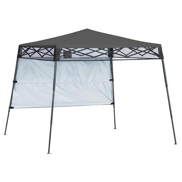 Quik Shade 7 ft. x 7 ft. Charcoal Slant Leg Canopy